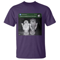 There is Motion at Your Front Door T Shirt Funny Golden Retriever Dog And Lion Motion Meme - Wonder Print Shop