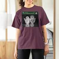 There is Motion at Your Front Door T Shirt For Women Funny Golden Retriever Dog And Lion Motion Meme - Wonder Print Shop