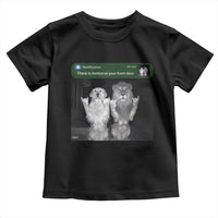 There is Motion at Your Front Door Toddler T Shirt Funny Golden Retriever Dog And Lion Motion Meme - Wonder Print Shop