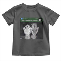 There is Motion at Your Front Door Toddler T Shirt Funny Golden Retriever Dog And Lion Motion Meme - Wonder Print Shop