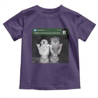 There is Motion at Your Front Door Toddler T Shirt Funny Golden Retriever Dog And Lion Motion Meme - Wonder Print Shop