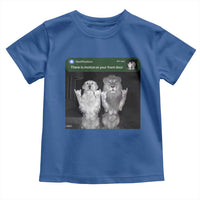 There is Motion at Your Front Door Toddler T Shirt Funny Golden Retriever Dog And Lion Motion Meme - Wonder Print Shop