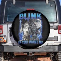 Funny Alpha Wolf Meme Spare Tire Cover Blink If You Want Me Bootleg Cringe Humor - Wonder Print Shop