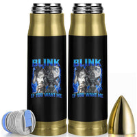 Funny Alpha Wolf Meme Bullet Tumbler Blink If You Want Me Bootleg Cringe Humor - Wonder Print Shop
