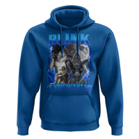 Funny Alpha Wolf Meme Hoodie Blink If You Want Me Bootleg Cringe Humor - Wonder Print Shop