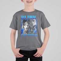 Funny Alpha Wolf Meme T Shirt For Kid Blink If You Want Me Bootleg Cringe Humor - Wonder Print Shop