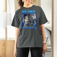 Funny Alpha Wolf Meme T Shirt For Women Blink If You Want Me Bootleg Cringe Humor - Wonder Print Shop