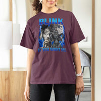 Funny Alpha Wolf Meme T Shirt For Women Blink If You Want Me Bootleg Cringe Humor - Wonder Print Shop
