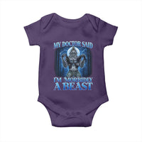 Funny Alpha Wolf Baby Onesie My Doctor Said I'm Morbidly A Beast Meme - Wonder Print Shop