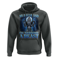 Funny Alpha Wolf Hoodie My Doctor Said I'm Morbidly A Beast Meme - Wonder Print Shop