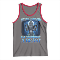 Funny Alpha Wolf Tank Top My Doctor Said I'm Morbidly A Beast Meme - Wonder Print Shop