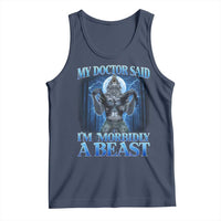 Funny Alpha Wolf Tank Top My Doctor Said I'm Morbidly A Beast Meme - Wonder Print Shop