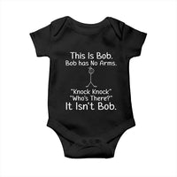 Funny This is Bob Knock Knock Joke Baby Onesie - Wonder Print Shop