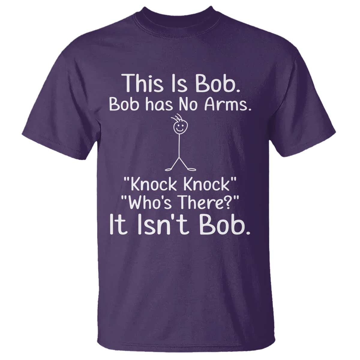 Funny This is Bob Knock Knock Joke T Shirt - Wonder Print Shop