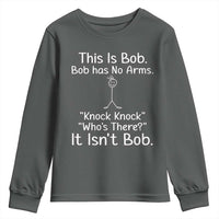Funny This is Bob Knock Knock Joke Youth Sweatshirt - Wonder Print Shop