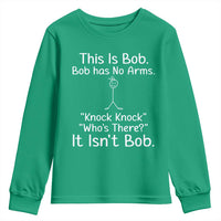 Funny This is Bob Knock Knock Joke Youth Sweatshirt - Wonder Print Shop