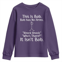 Funny This is Bob Knock Knock Joke Youth Sweatshirt - Wonder Print Shop