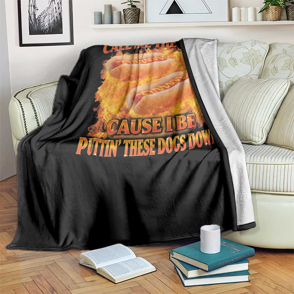 Funny Hard Hot Dog Meme Throw Blanket Call Me The Vet Cause I Be Bootleg - Wonder Print Shop