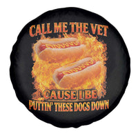Funny Hard Hot Dog Meme Spare Tire Cover Call Me The Vet Cause I Be Bootleg - Wonder Print Shop