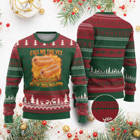Funny Hard Hot Dog Meme Ugly Christmas Sweater Call Me The Vet Cause I Be Bootleg - Wonder Print Shop
