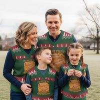 Funny Hard Hot Dog Meme V-Neck Knit Sweater Vest Call Me The Vet Cause I Be Bootleg - Wonder Print Shop