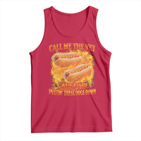 Funny Hard Hot Dog Meme Tank Top Call Me The Vet Cause I Be Bootleg - Wonder Print Shop