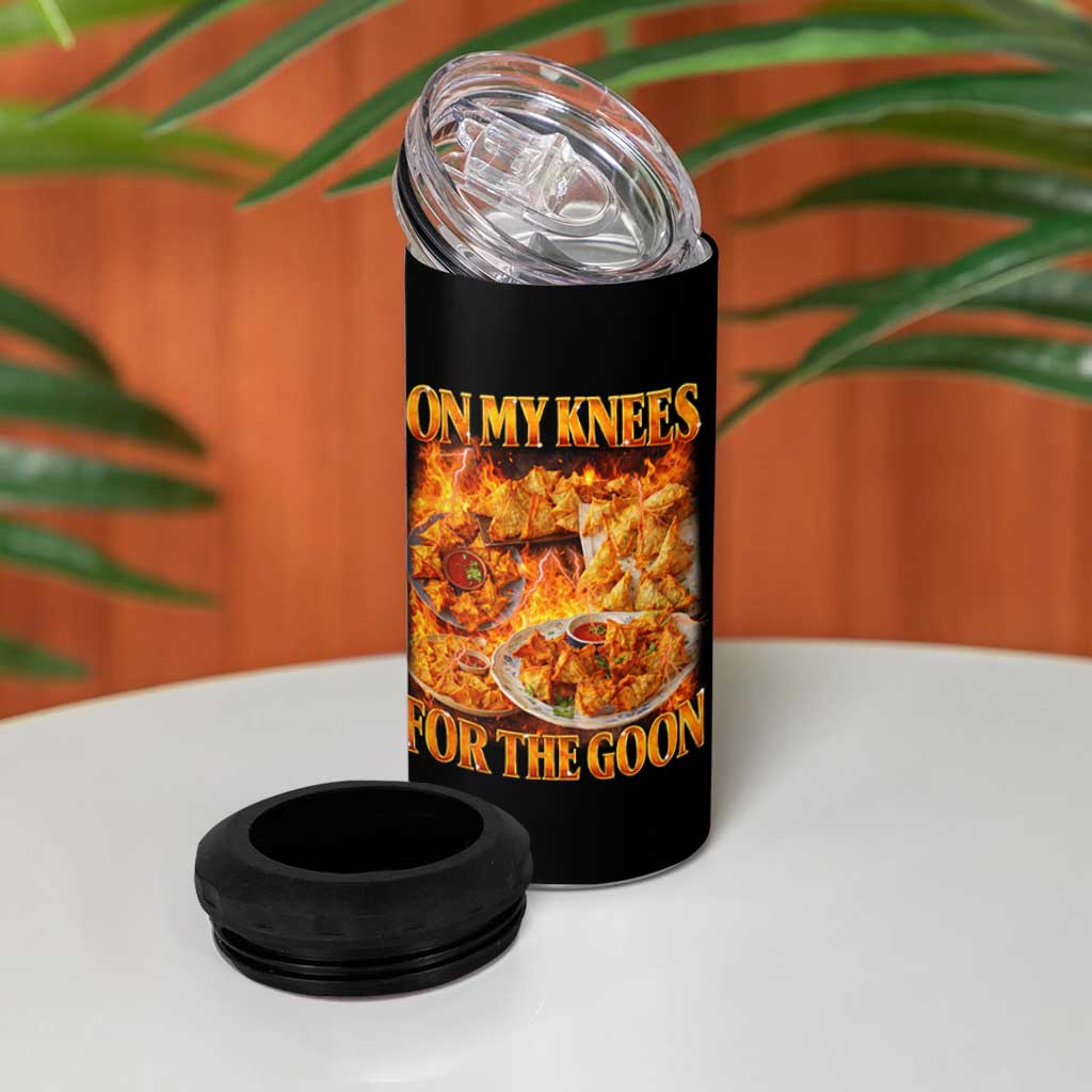 Funny Crab Rangoon Meme 4 in 1 Can Cooler Tumbler Vintage 90s Style On My Knees Bootleg Graphic - Wonder Print Shop
