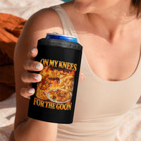 Funny Crab Rangoon Meme 4 in 1 Can Cooler Tumbler Vintage 90s Style On My Knees Bootleg Graphic - Wonder Print Shop