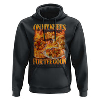 Funny Crab Rangoon Meme Hoodie Vintage 90s Style On My Knees Bootleg Graphic - Wonder Print Shop