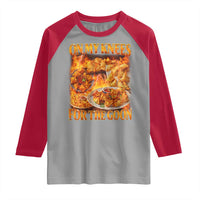 Funny Crab Rangoon Meme Raglan Shirt Vintage 90s Style On My Knees Bootleg Graphic - Wonder Print Shop