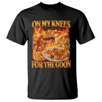 Funny Crab Rangoon Meme T Shirt Vintage 90s Style On My Knees Bootleg Graphic - Wonder Print Shop