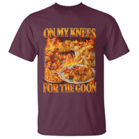 Funny Crab Rangoon Meme T Shirt Vintage 90s Style On My Knees Bootleg Graphic - Wonder Print Shop