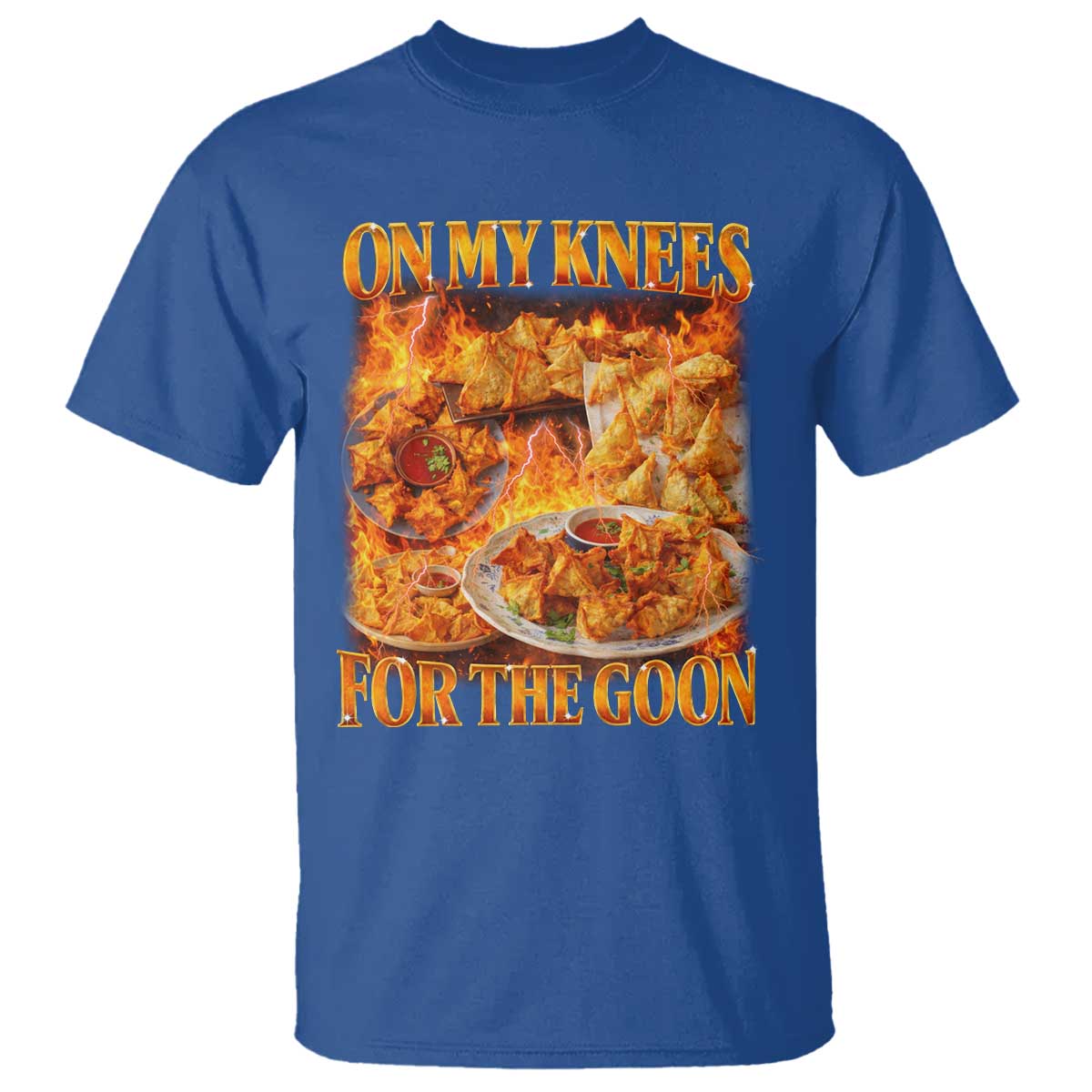 Funny Crab Rangoon Meme T Shirt Vintage 90s Style On My Knees Bootleg Graphic - Wonder Print Shop