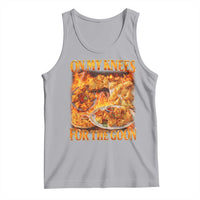 Funny Crab Rangoon Meme Tank Top Vintage 90s Style On My Knees Bootleg Graphic - Wonder Print Shop