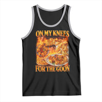 Funny Crab Rangoon Meme Tank Top Vintage 90s Style On My Knees Bootleg Graphic - Wonder Print Shop