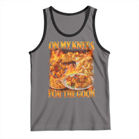 Funny Crab Rangoon Meme Tank Top Vintage 90s Style On My Knees Bootleg Graphic - Wonder Print Shop