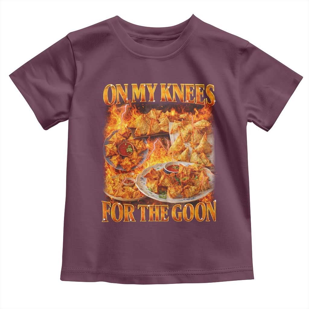 Funny Crab Rangoon Meme Toddler T Shirt Vintage 90s Style On My Knees Bootleg Graphic - Wonder Print Shop