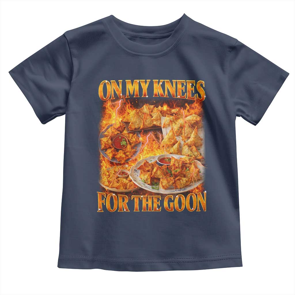 Funny Crab Rangoon Meme Toddler T Shirt Vintage 90s Style On My Knees Bootleg Graphic - Wonder Print Shop