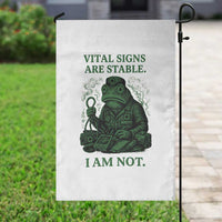 Frog Medic Garden Flag Funny Animal EMT Emergency Health Workers
