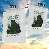 Frog Medic Garden Flag Funny Animal EMT Emergency Health Workers
