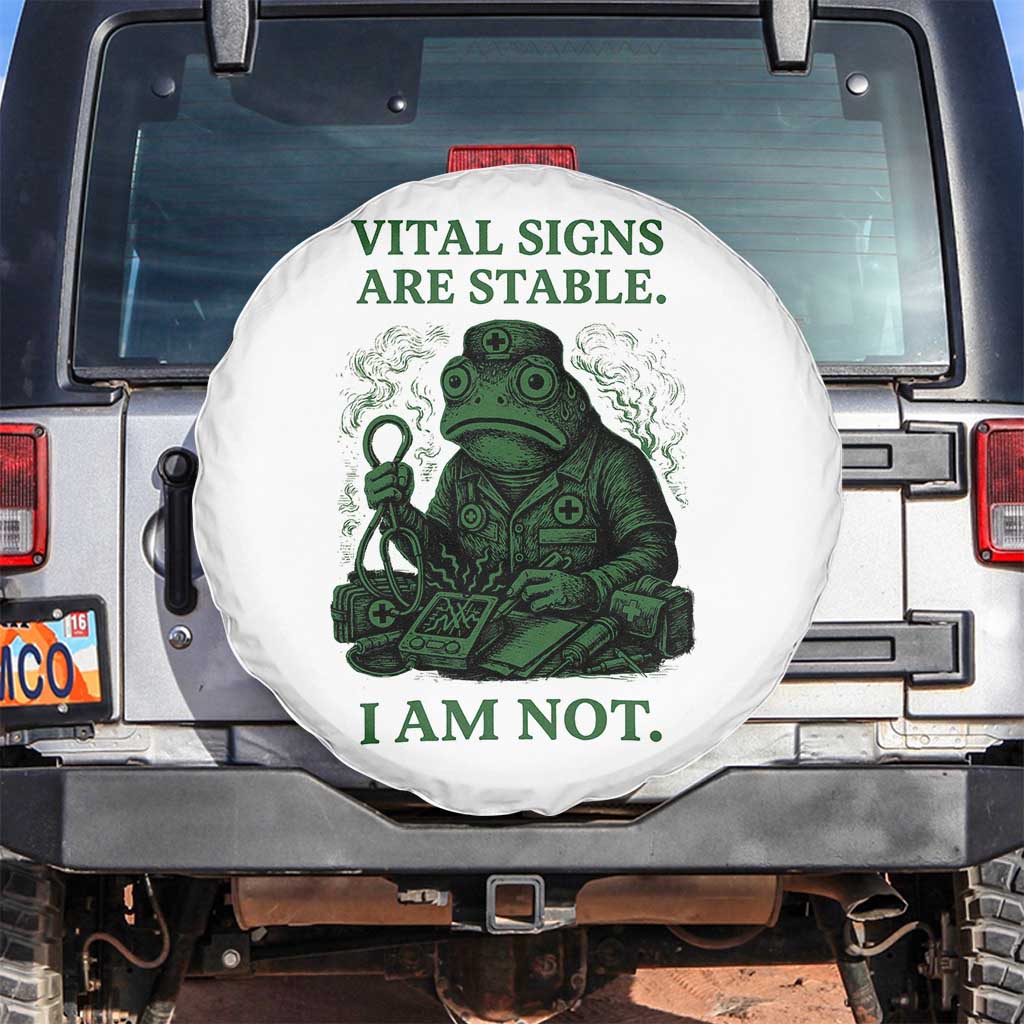 Frog Medic Spare Tire Cover Funny Animal EMT Emergency Health Workers