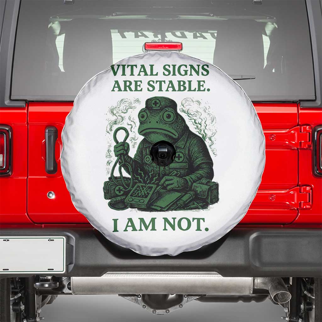 Frog Medic Spare Tire Cover Funny Animal EMT Emergency Health Workers
