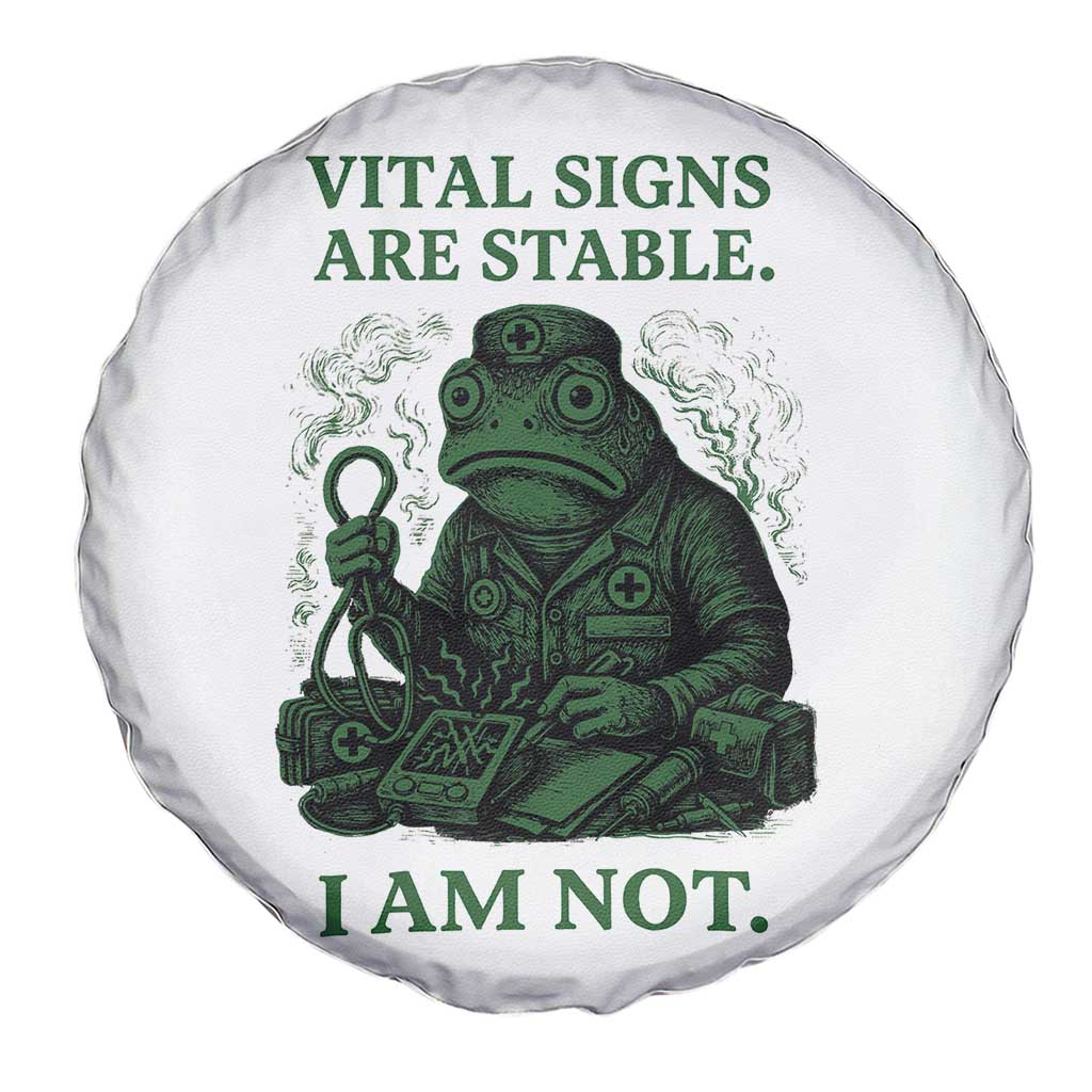 Frog Medic Spare Tire Cover Funny Animal EMT Emergency Health Workers