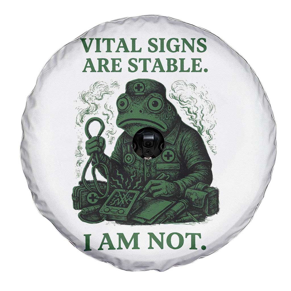 Frog Medic Spare Tire Cover Funny Animal EMT Emergency Health Workers