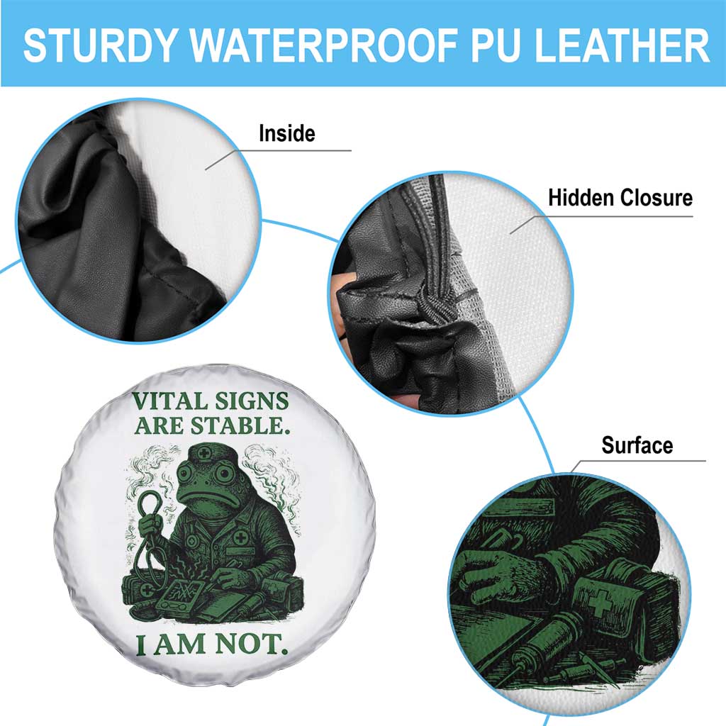 Frog Medic Spare Tire Cover Funny Animal EMT Emergency Health Workers