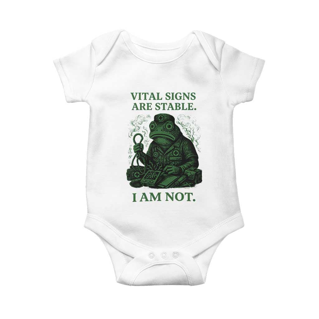 Frog Medic Baby Onesie Funny Animal EMT Emergency Health Workers