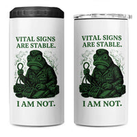 Frog Medic 4 in 1 Can Cooler Tumbler Funny Animal EMT Emergency Health Workers