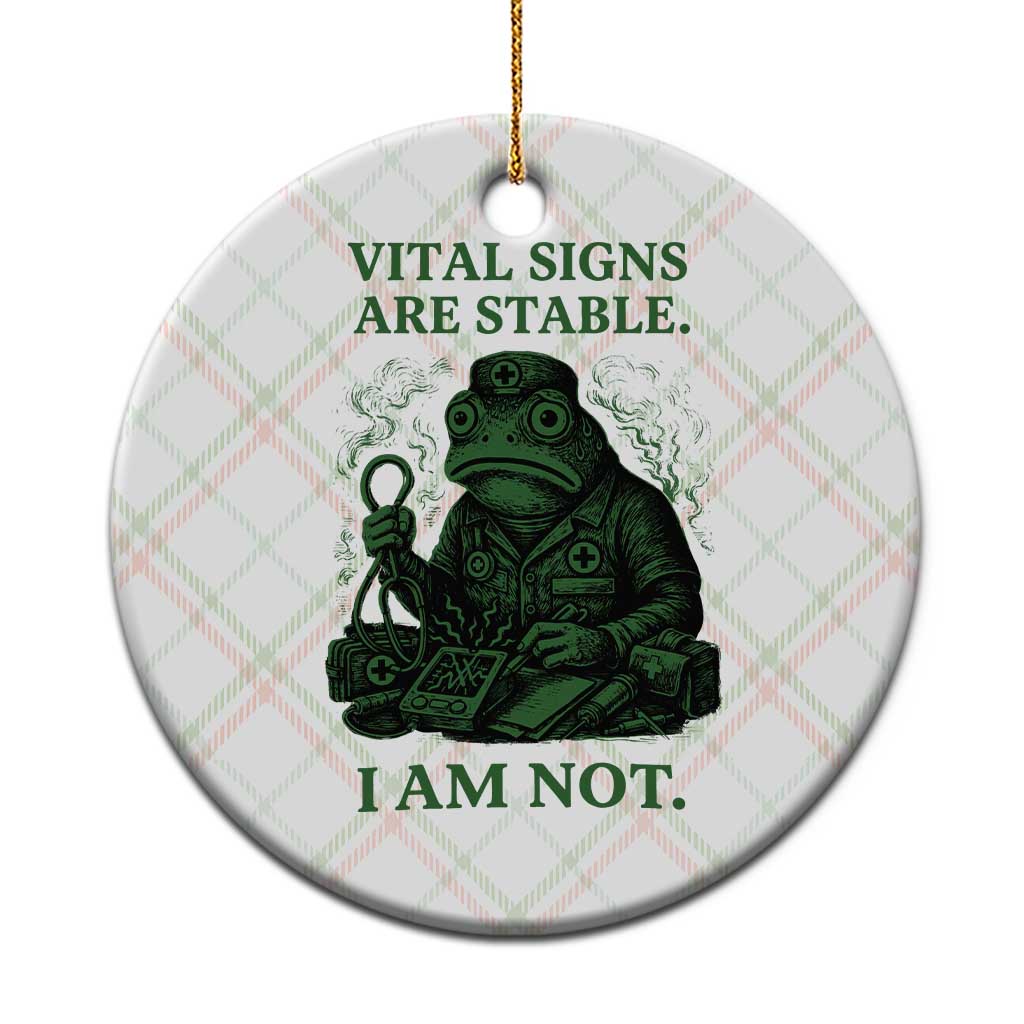 Frog Medic Ceramic Ornament Funny Animal EMT Emergency Health Workers