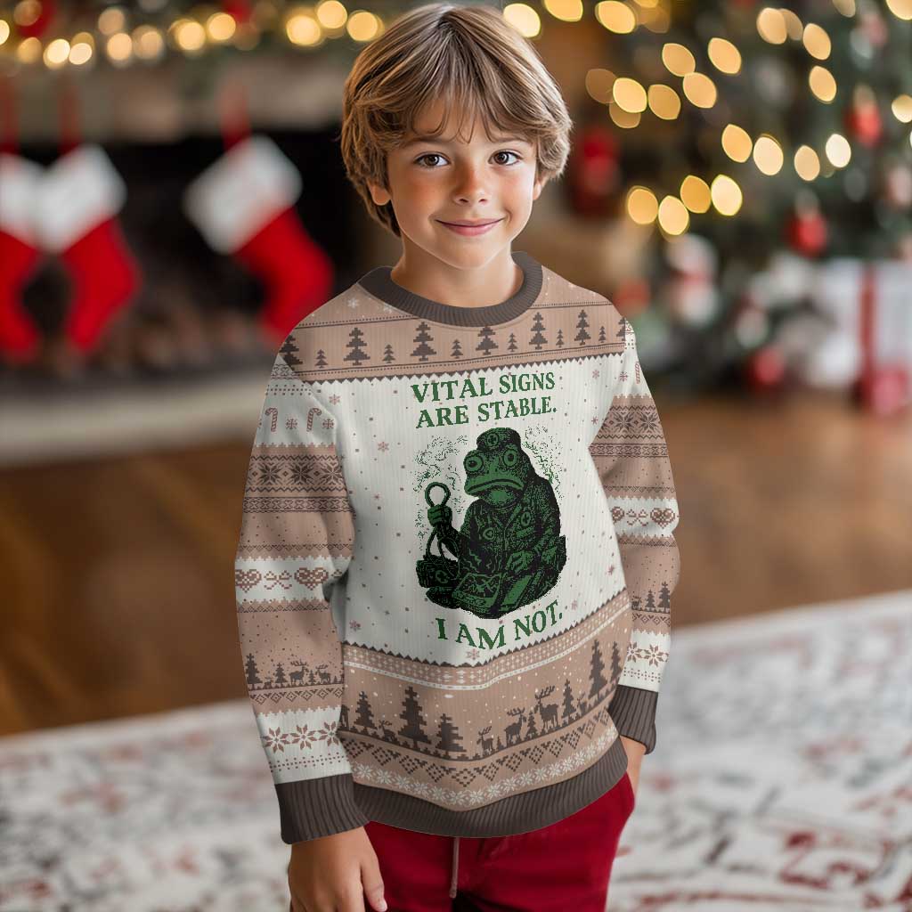 Frog Medic Ugly Christmas Sweater Funny Animal EMT Emergency Health Workers