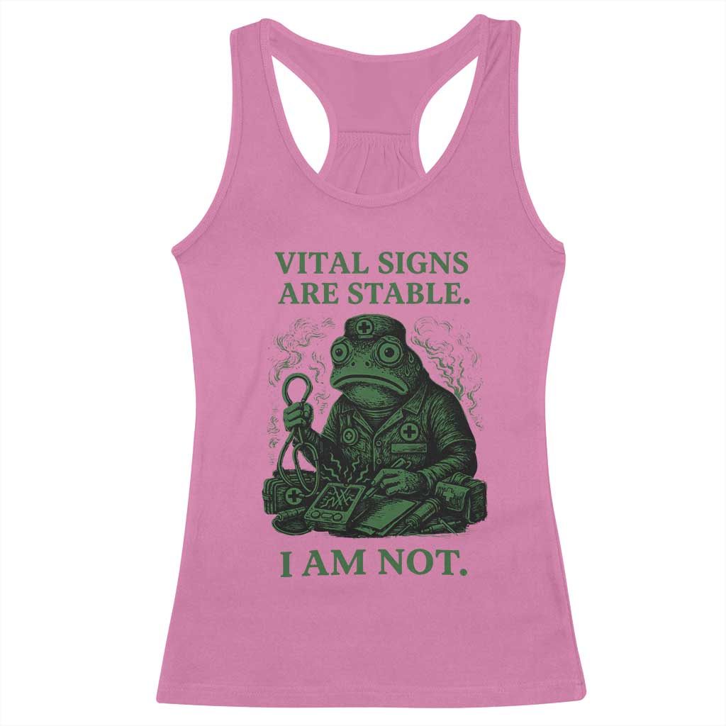 Frog Medic Racerback Tank Top Funny Animal EMT Emergency Health Workers